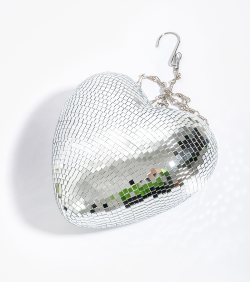 Disco heart to hang