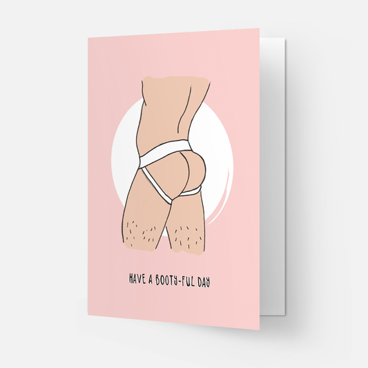 Booty jock greeting card