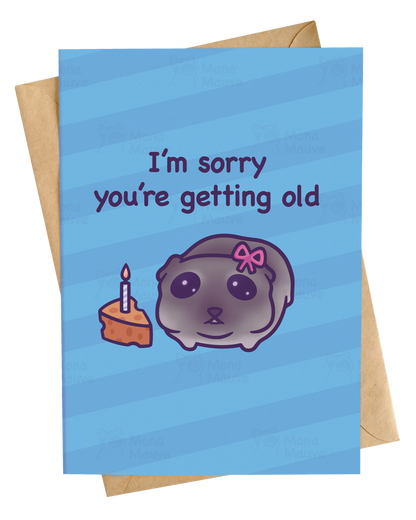 Sorry you're getting old | Funny Birthday Card: A6