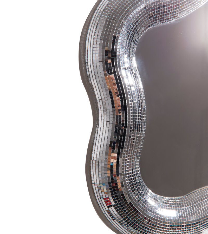 Flower disco mirror