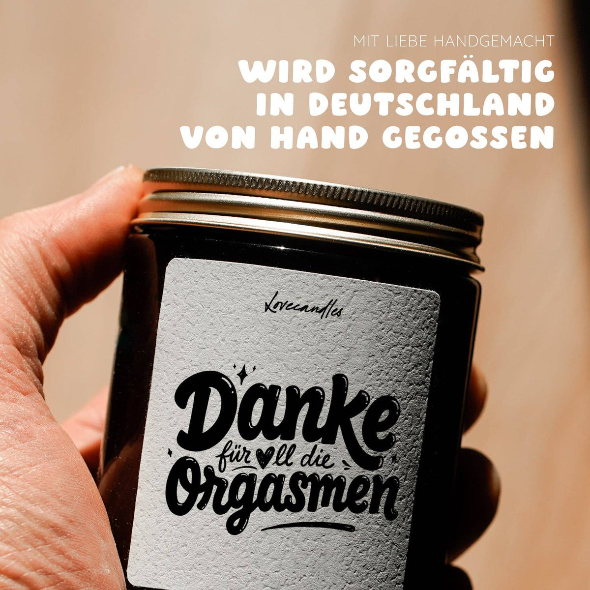 "Danke für all die Orgasmen Scented candle