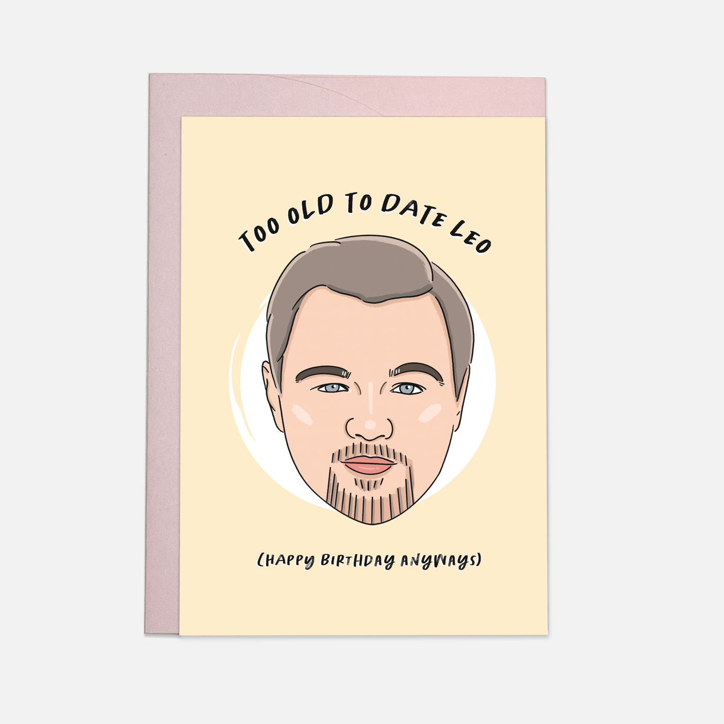 Date Leo greeting card: Double folded