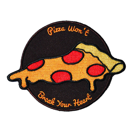 Pizza Won't Break Your Heart (Iron-On Patch)