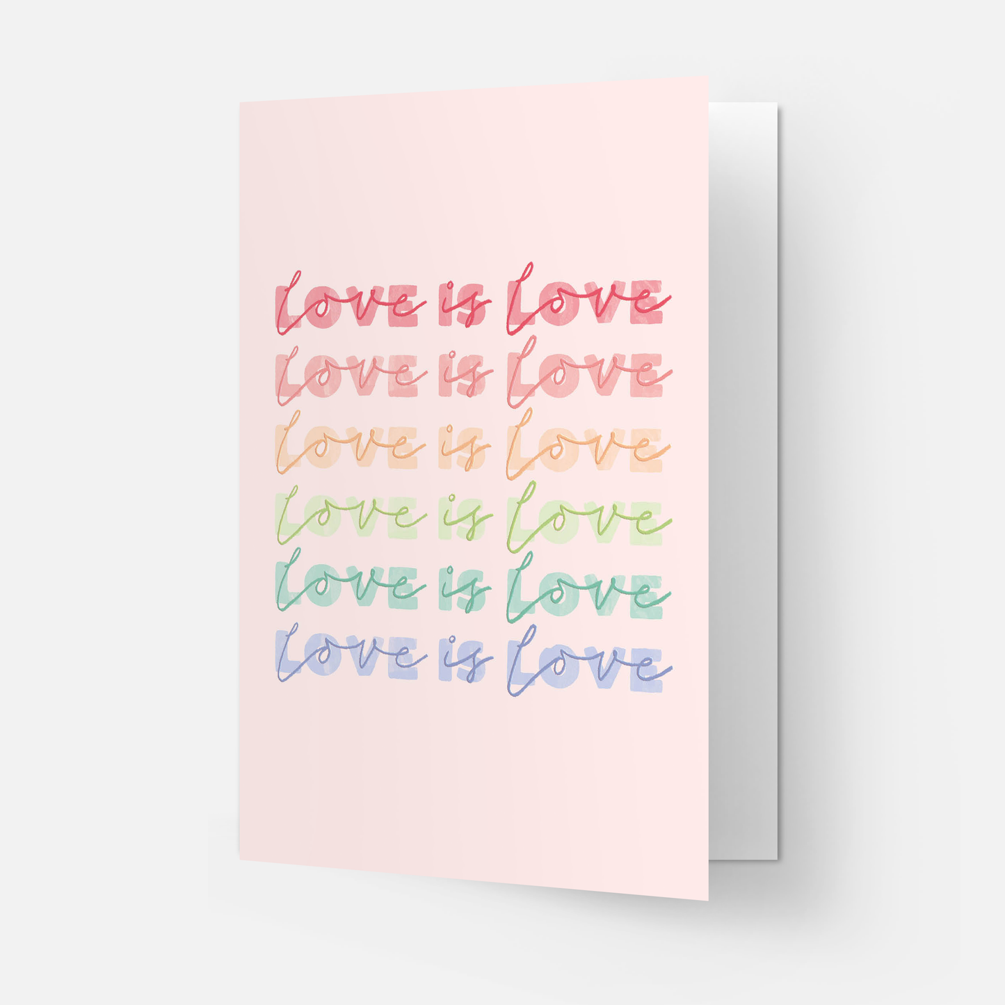 Love is love greeting card: Double