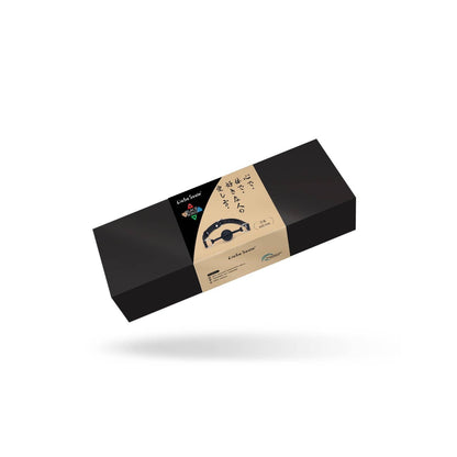 Black Bond Silicone Ball Gag with Black Bond Buckle Straps