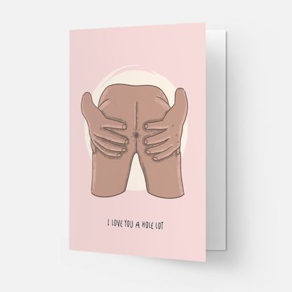 Hole lot love greeting card