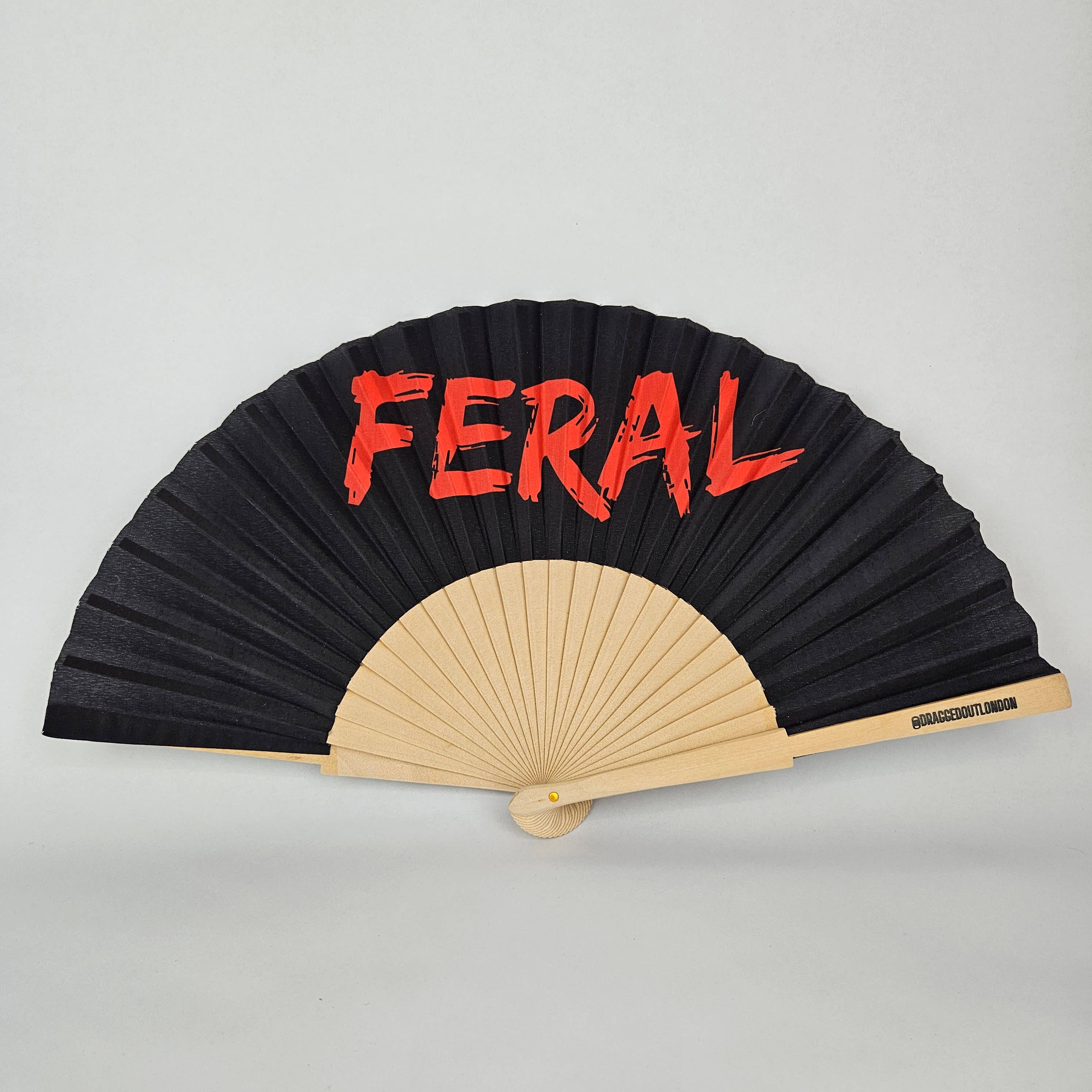 Small Folding Wood Hand Fan – Feral