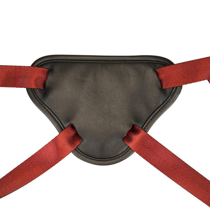 Wine Red Leather Universal Strap-on harness