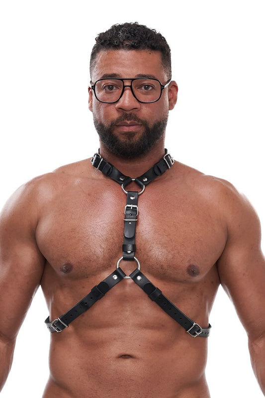 Mister B Serve Leather Femme Queen Harness Black