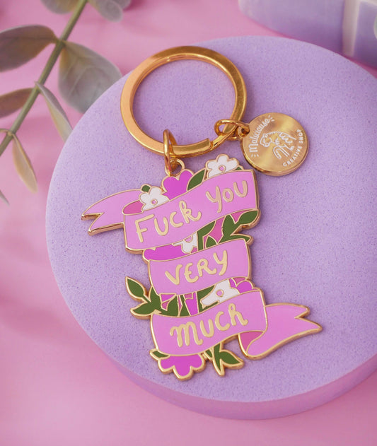 F*ck you very much keychain