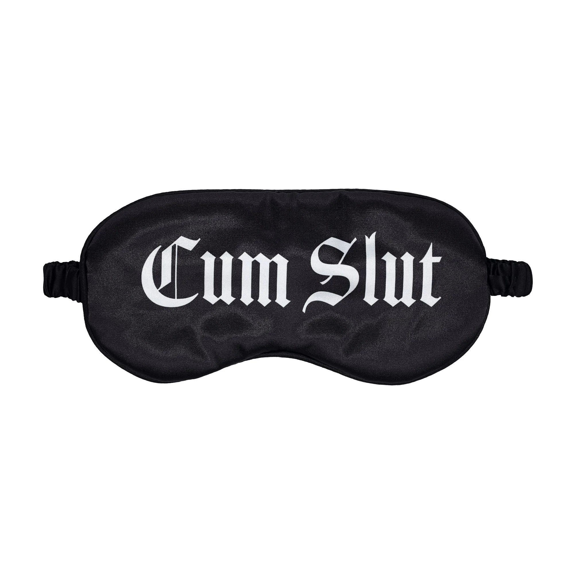 Cum Slut Satin Blindfod