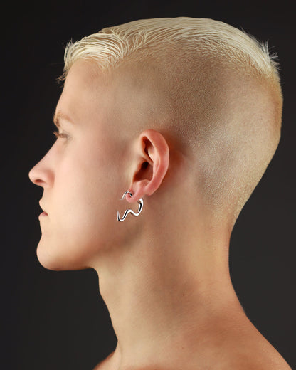 SMOOTH COIL PUSHBACK EARRING