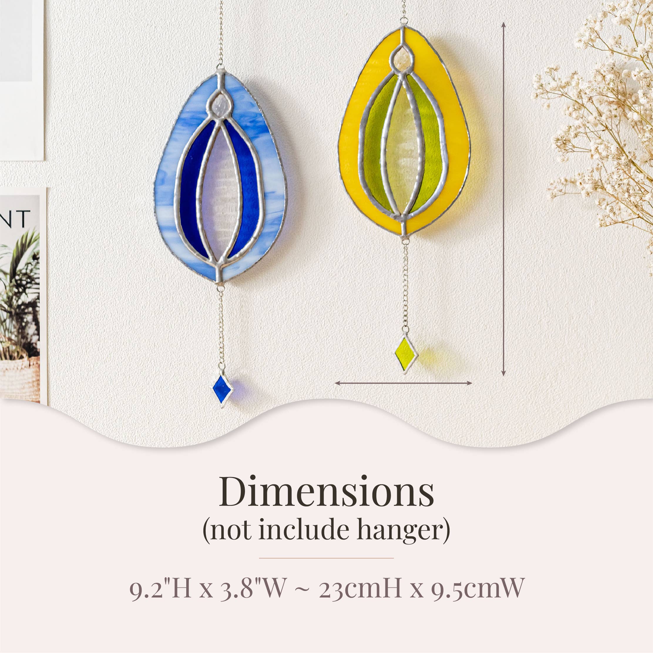 Stained Glass Vulva - Light Blue / Dark Blue