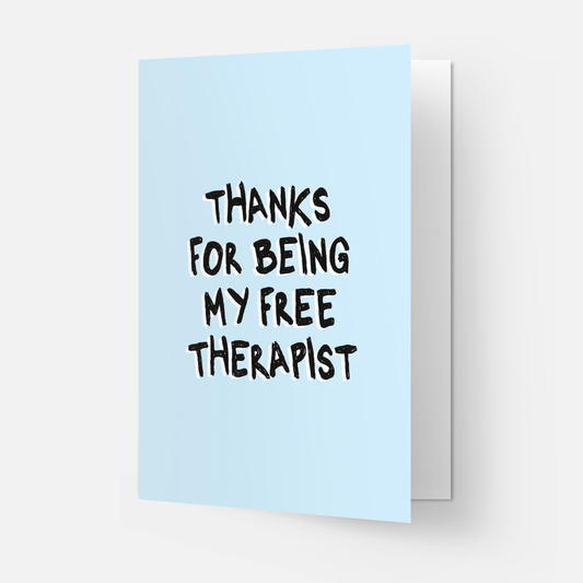 Free therapist greeting card: Double