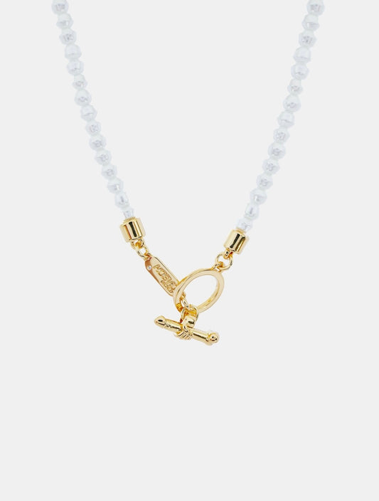HOEMO World “Dick T-Bar Pearl Necklace”