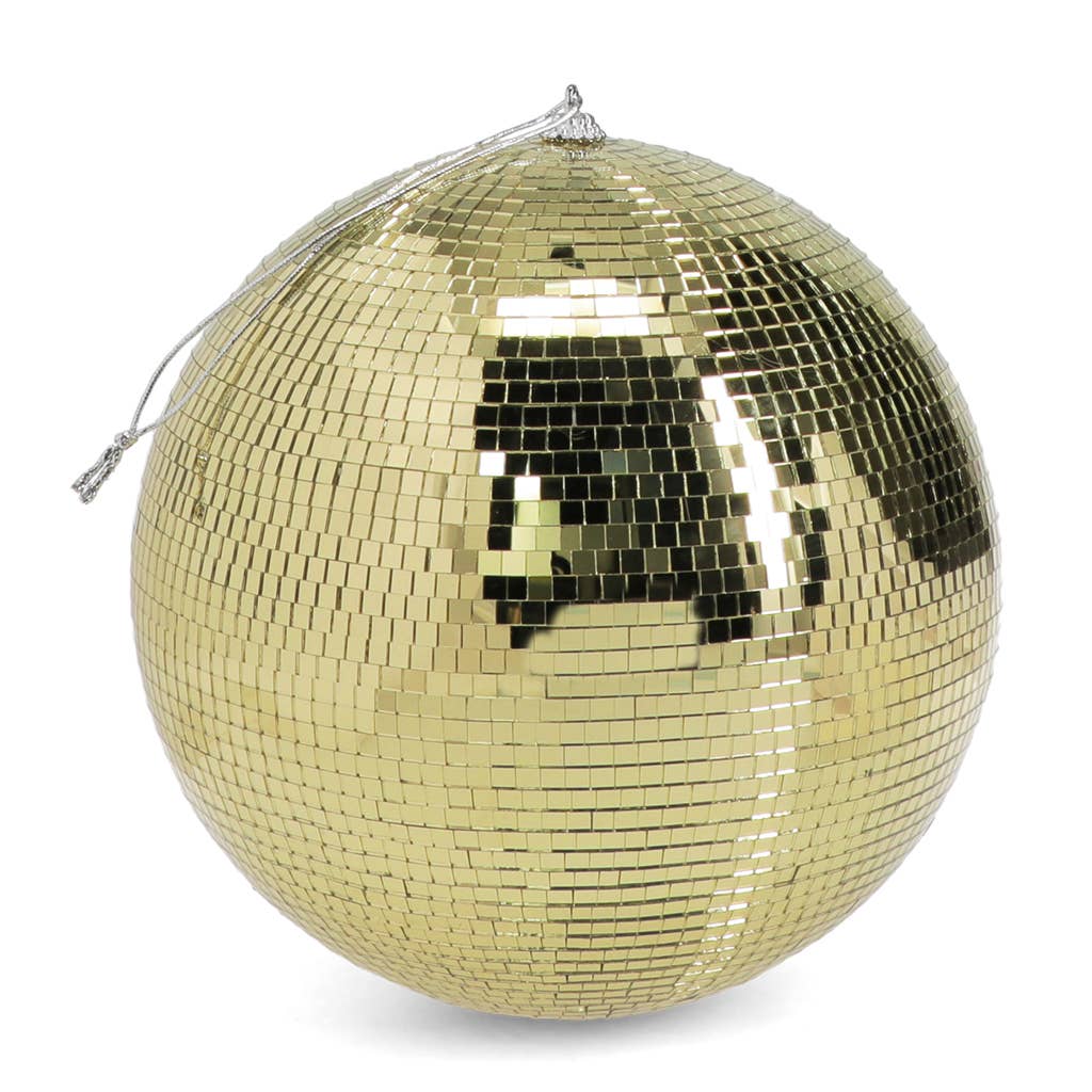 Hanging disco ball (20cm) - Gold
