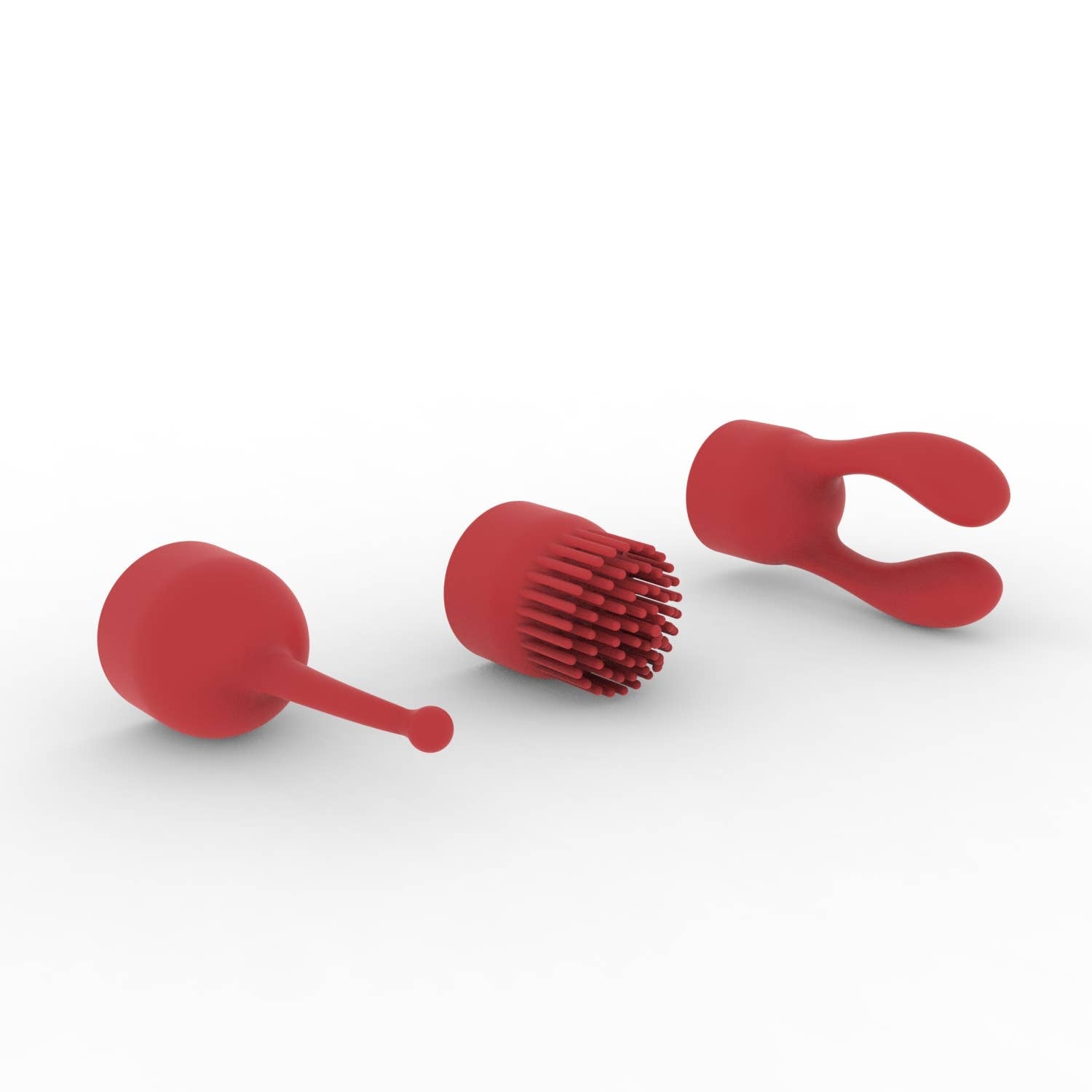 Dynamic Rainbow Silicone Bullet Vibrator - Red