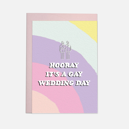 Gay wedding greeting card