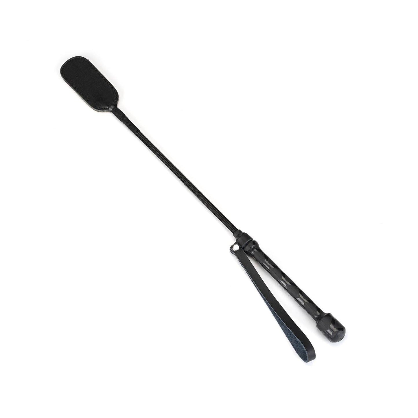 Black Bond Wide Tip Riding Crop