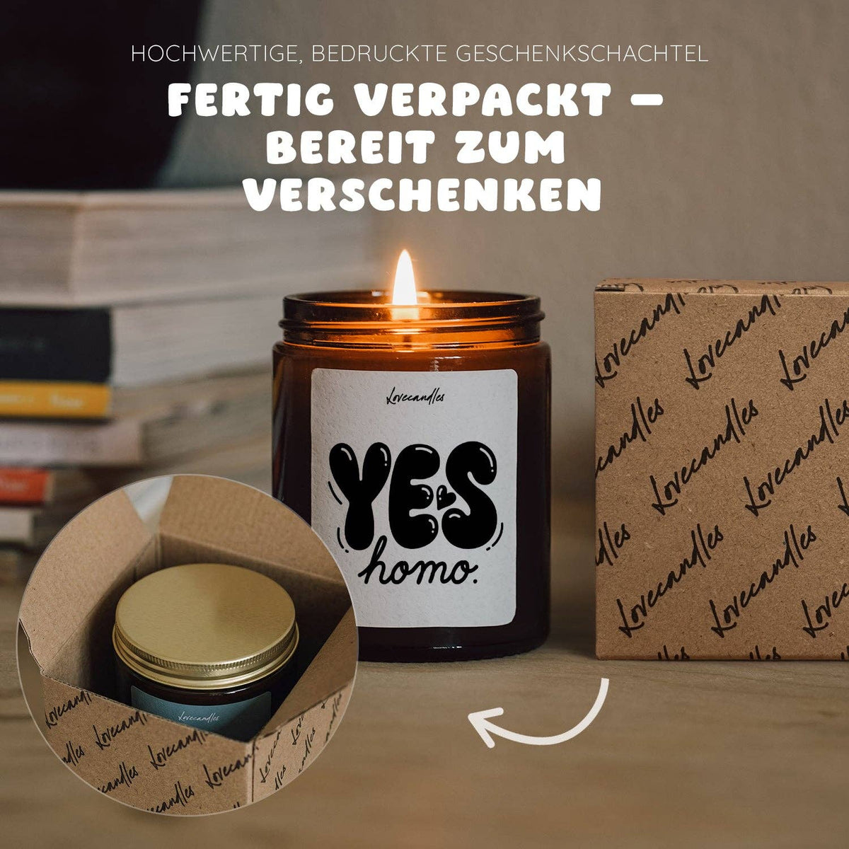 "Yes homo" Scented candle