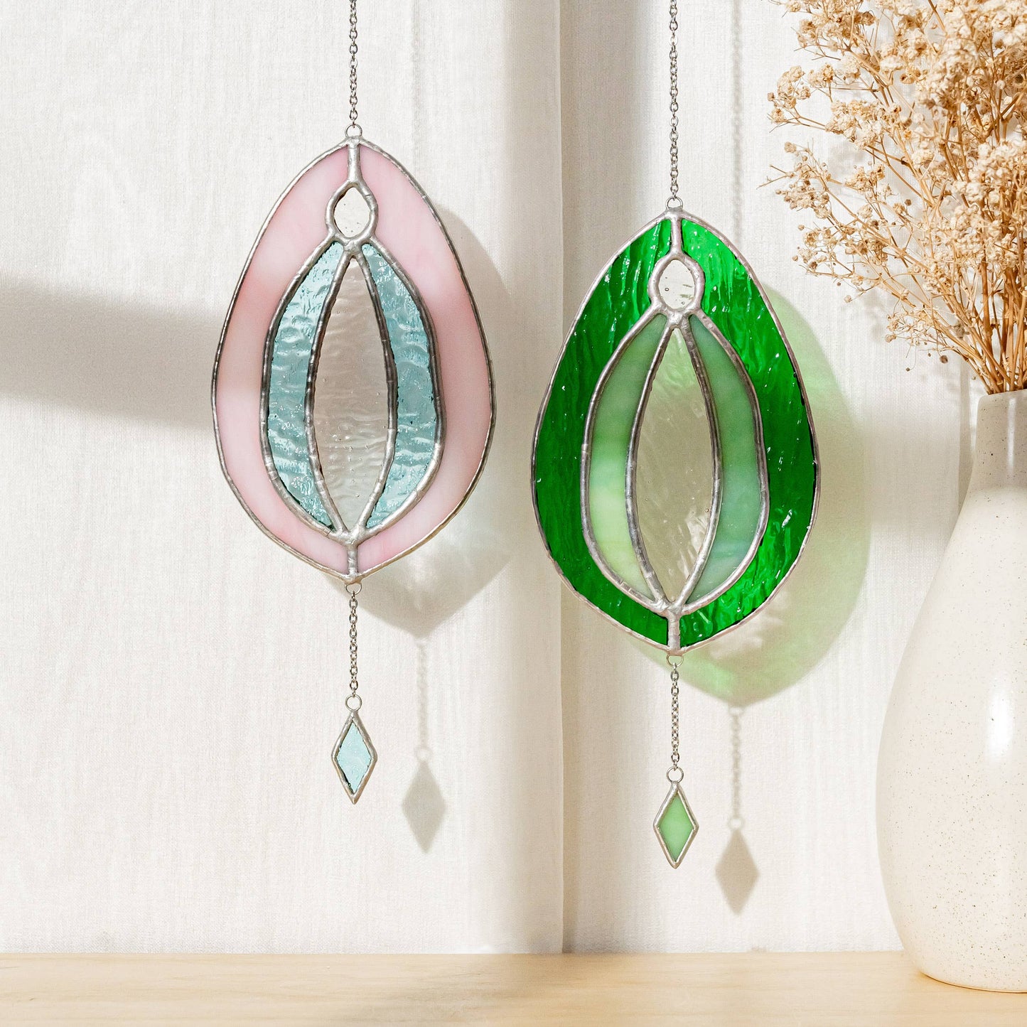 Stained Glass Vagina - Dark green / Light green