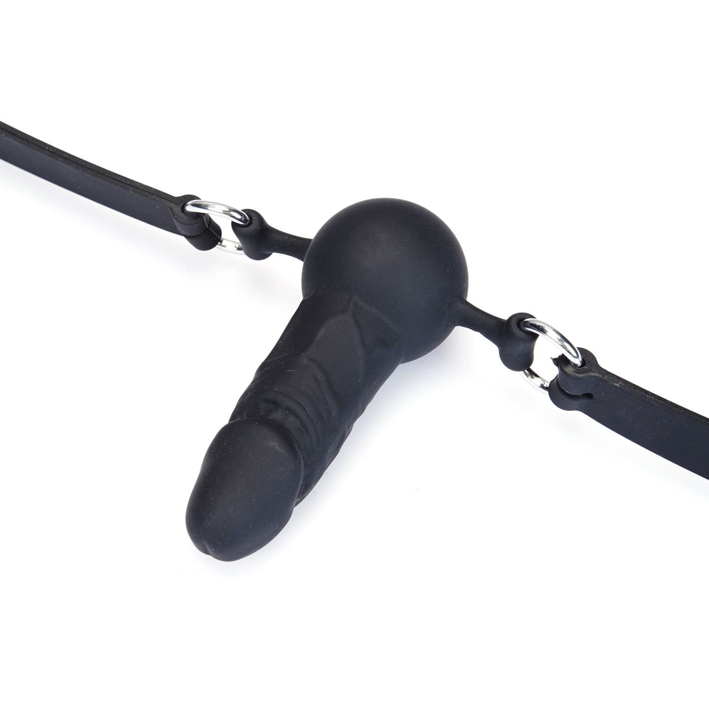 Food Grade Silicone Dildo Shape  Gag with locking buck