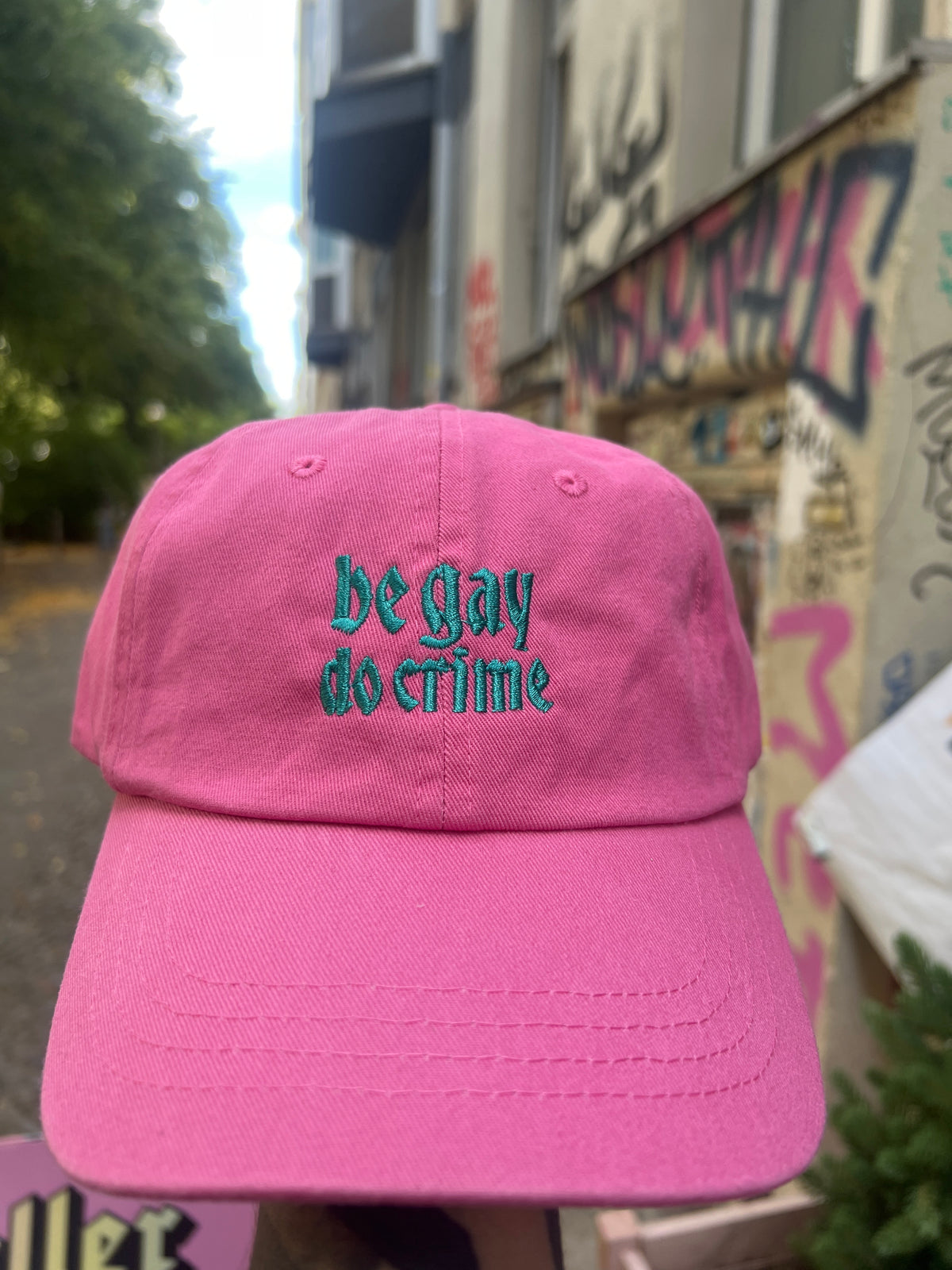 Keller Kreuzberg Embroidered Cap "Be Gay Do Crime"