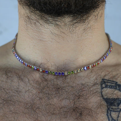 KK Necklace Multi Colored Gems