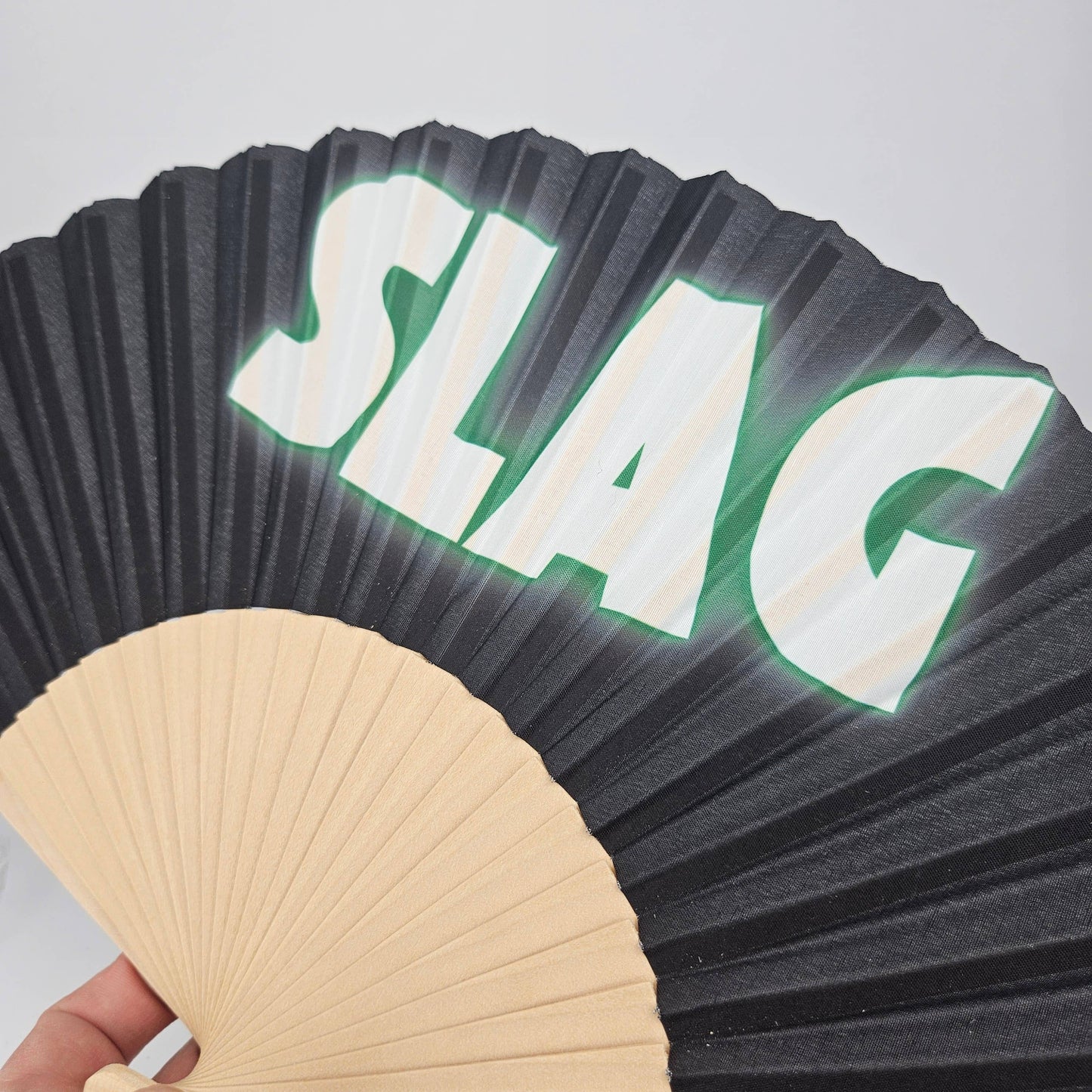 Small Folding Wood Hand Fan – Slag