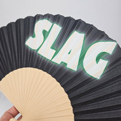 Small Folding Wood Hand Fan – Slag