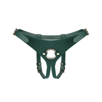 Mossy Chic Leather Strap on Harness