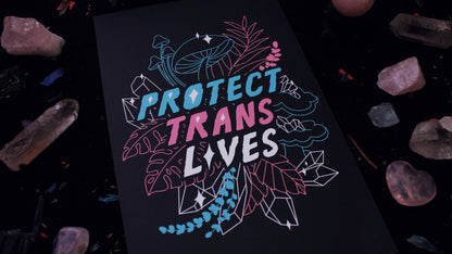 Protect Trans Lives 5.5" x 8.5" Print