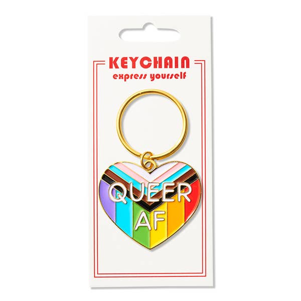 Queer AF Keychain