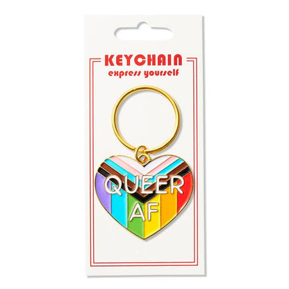 Queer AF Keychain
