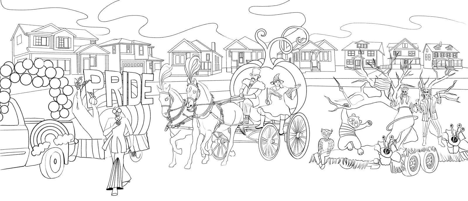 Queer Halloween Coloring Book