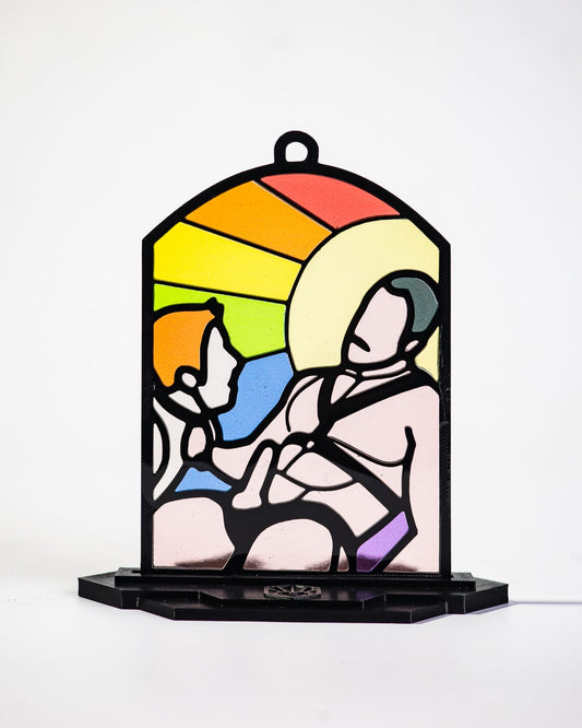 Slave Kinky Stained Glass Style Resin Art