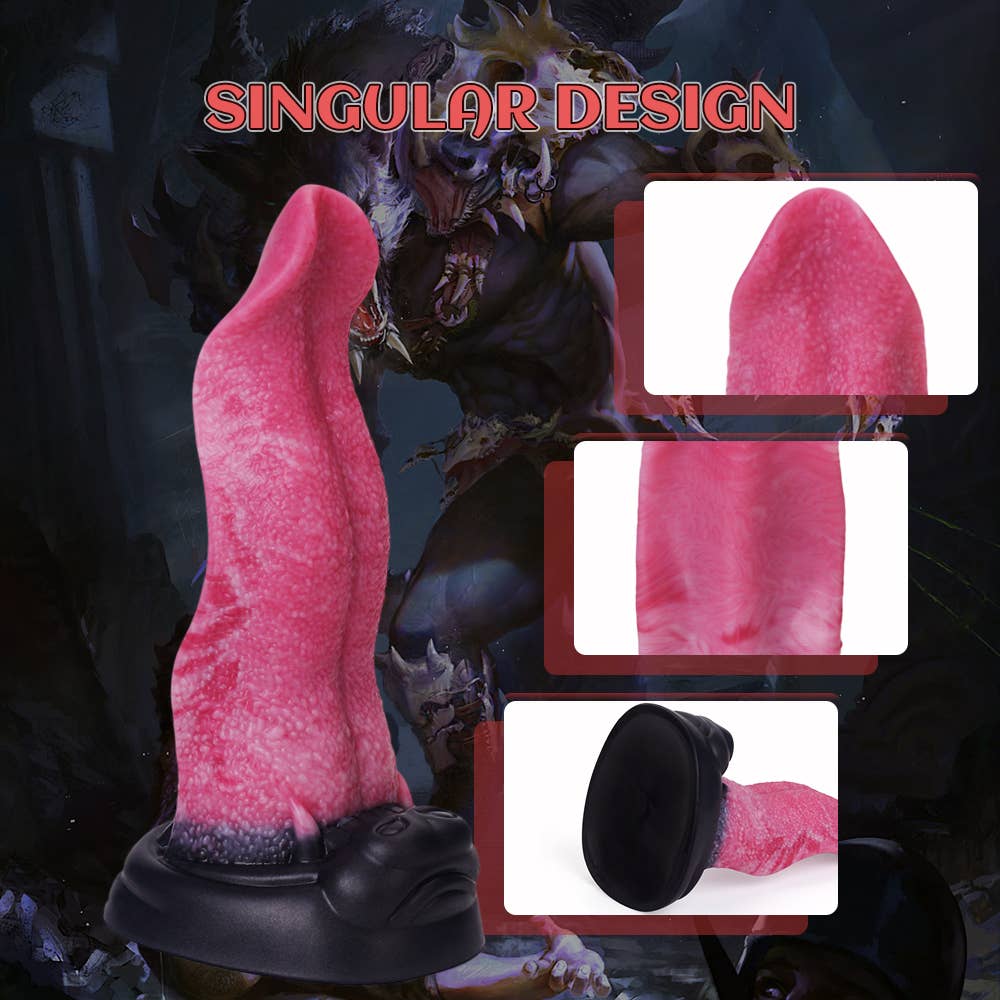 Wolf's Tongue Liquid Silicone Fantasy Dildo