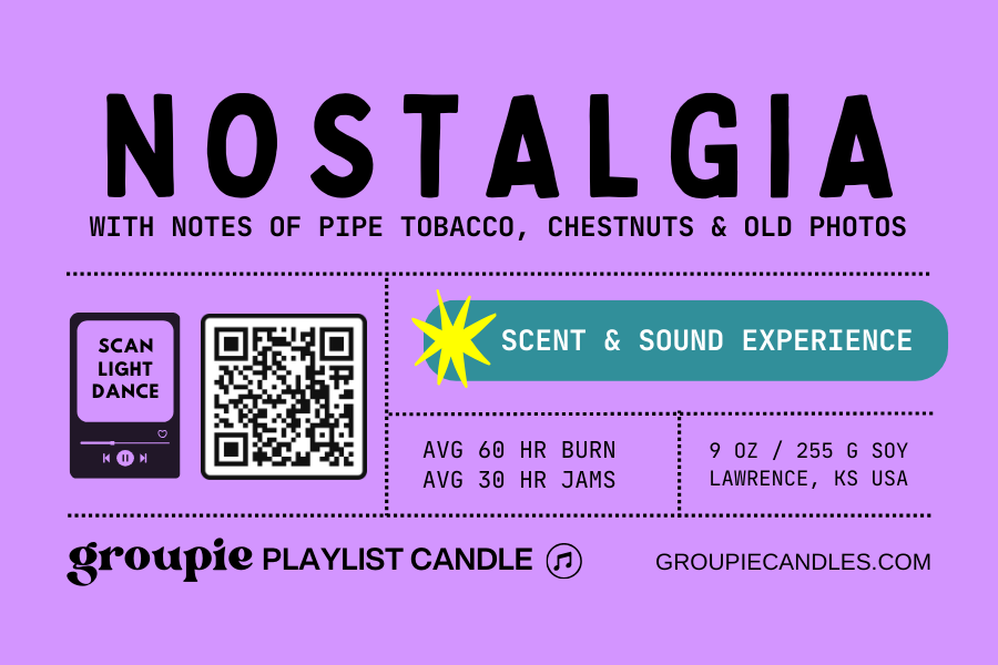 Nostalgia Playlist Candle