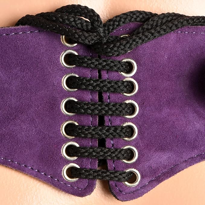 Strap U - "Bodice" Leather Corset Back Strap On Dildo Harness