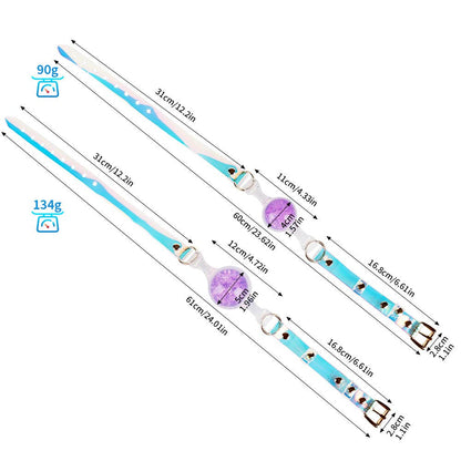 Crystal Ball Gag - Purple: S: 4 cm ball