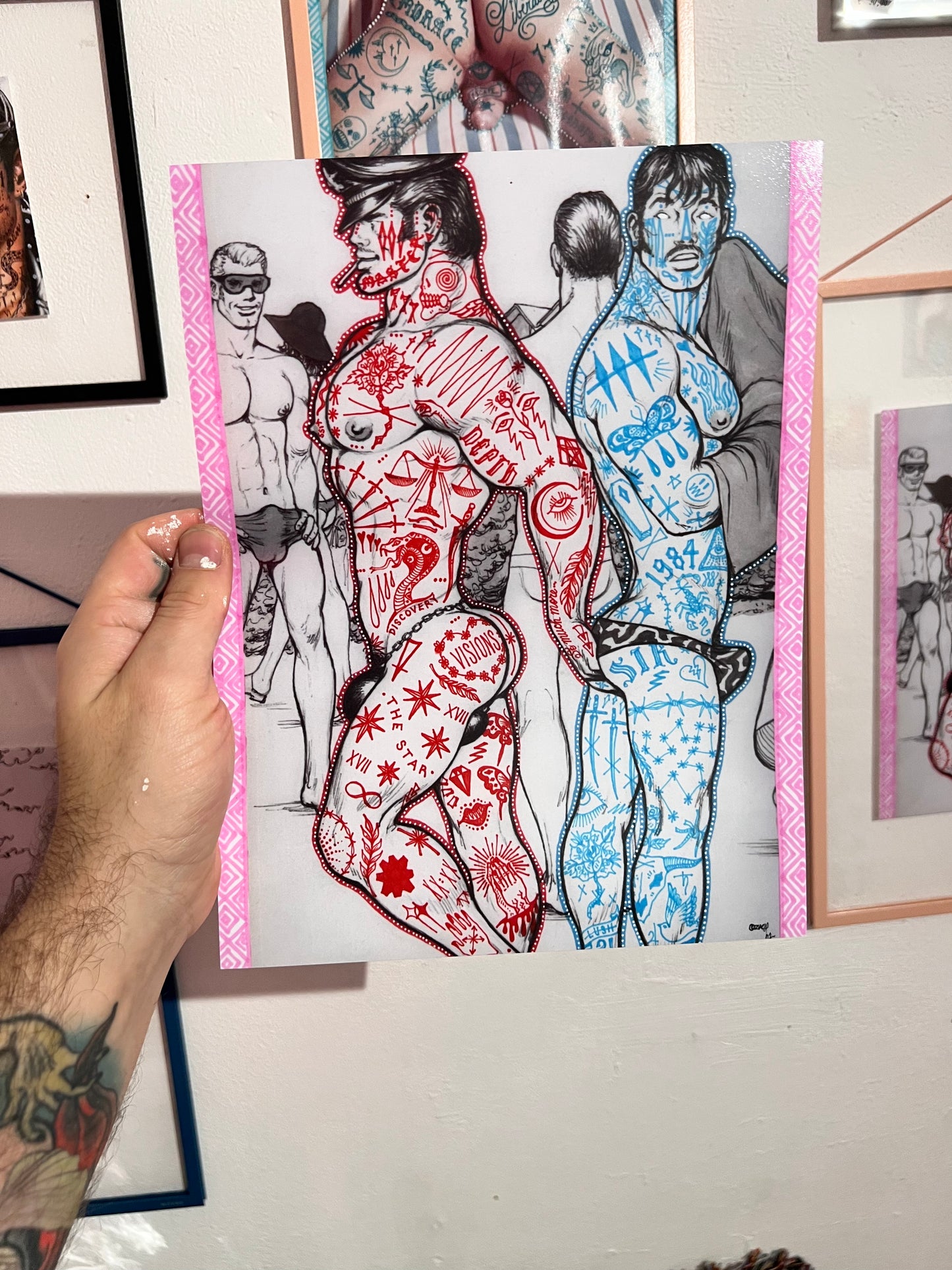 Zach Grear "Beach Boys" Print 21.6 x 28 cm