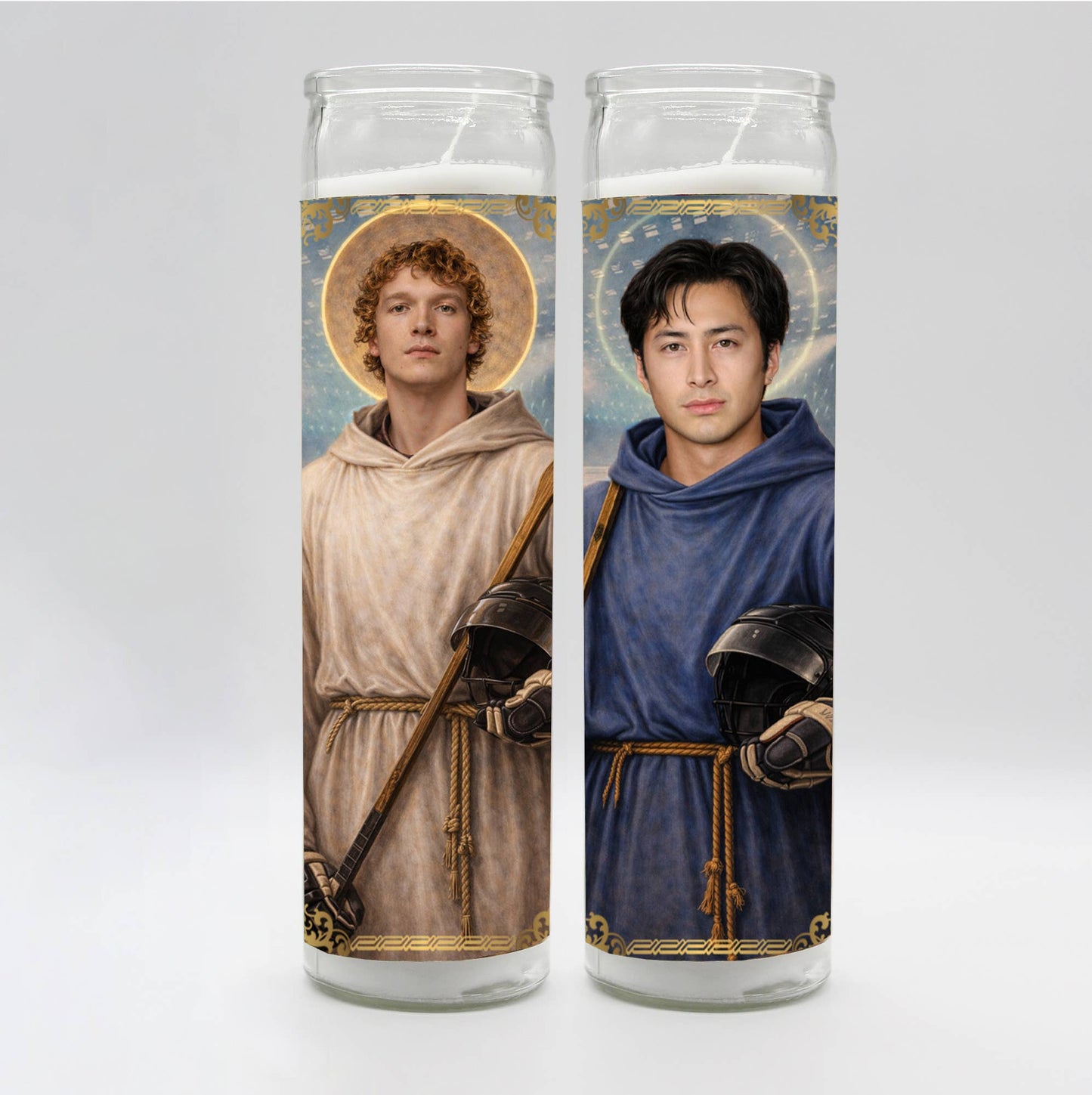 Saint Heated Shane & Ilya Candle Set: White