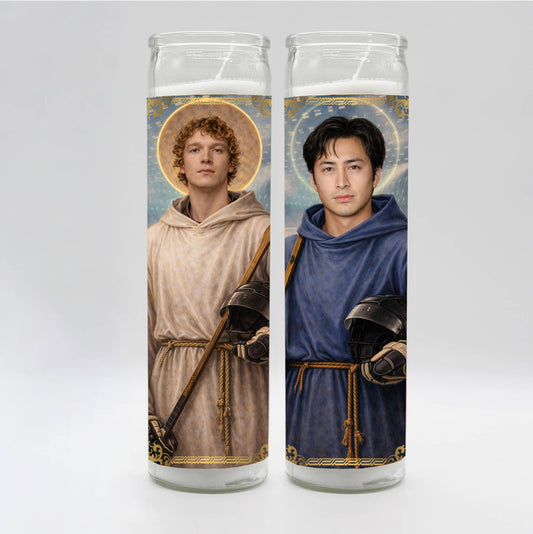 Saint Heated Shane & Ilya Candle Set: White