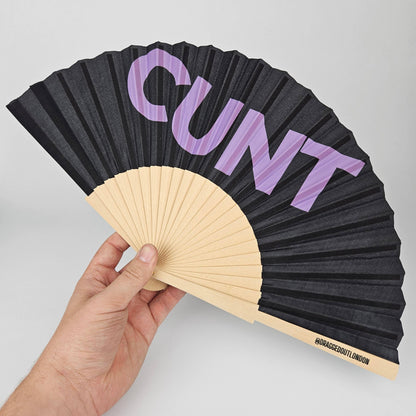 Small Folding Wood Hand Fan – Cunt