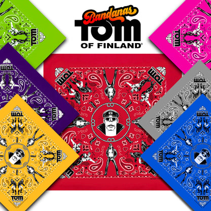 Tom of Finland Bandanas Facemask (Gay Queer LGBT): Red