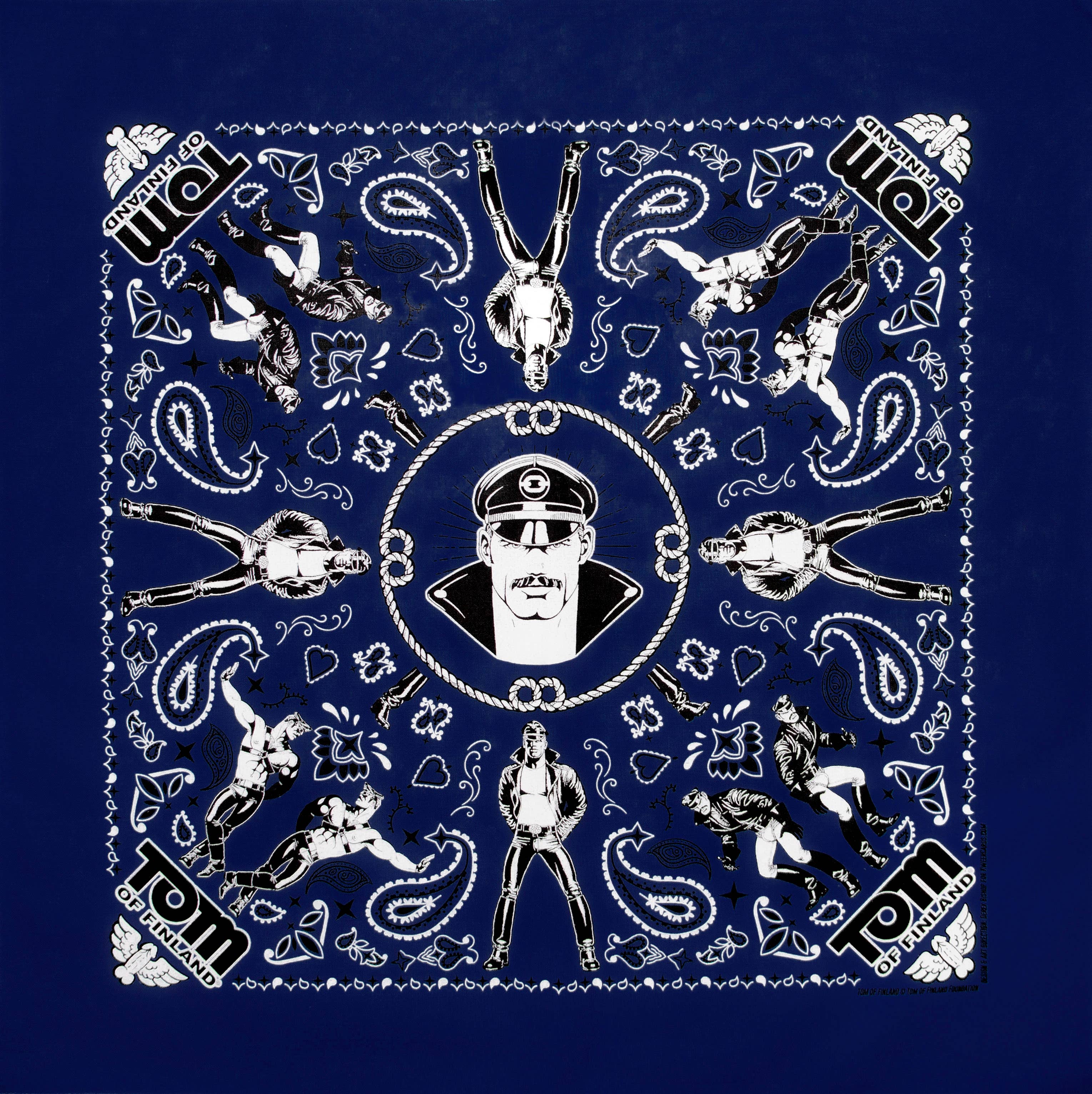 Tom of Finland Bandanas Facemask (Gay Queer LGBT): Orange