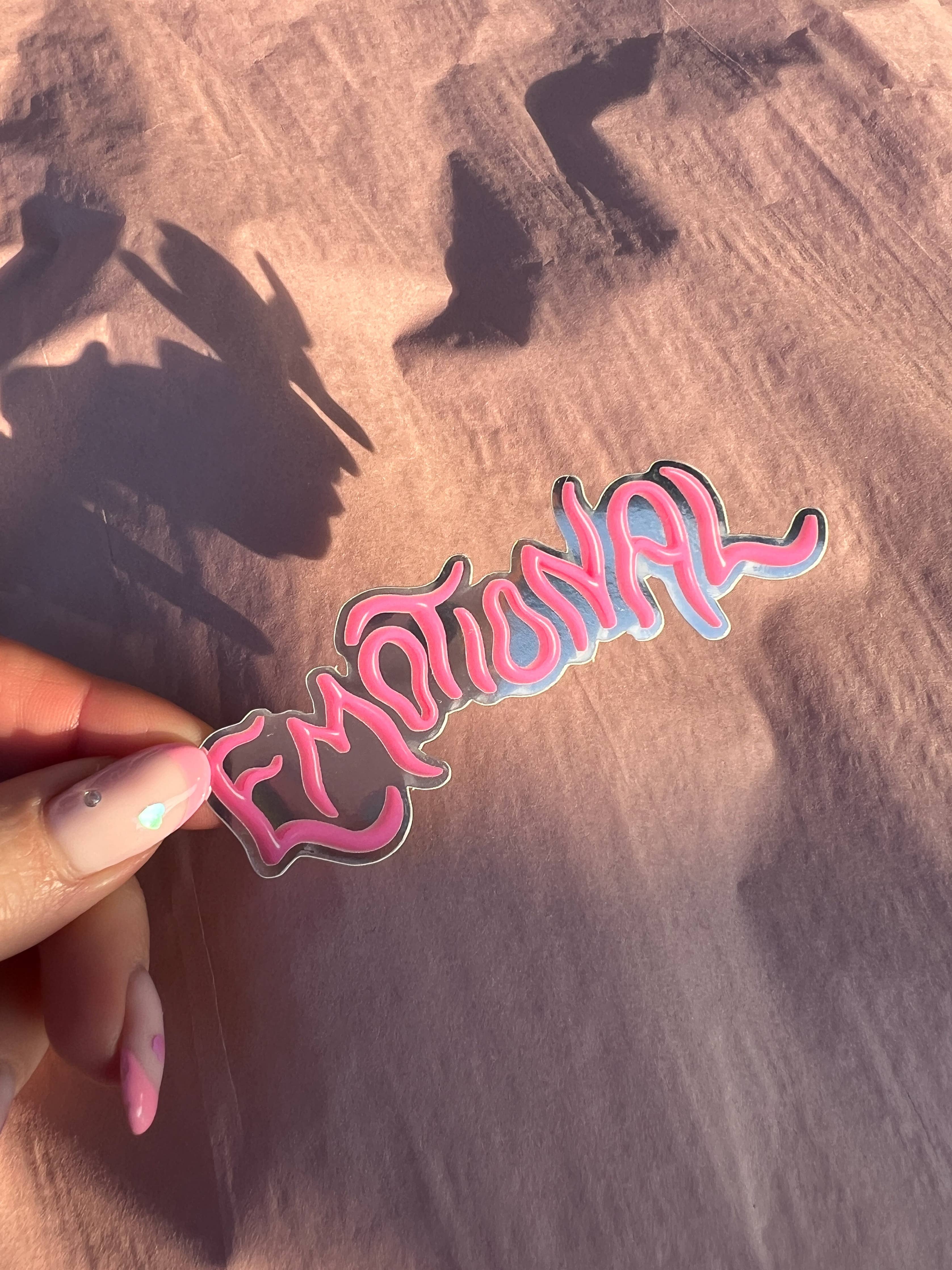 Emotional vinyl sticker