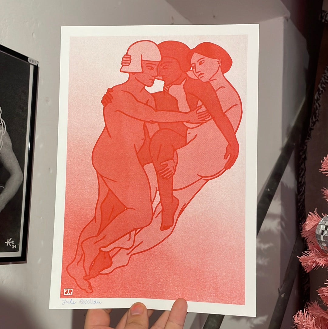 Jule Roschlau "Autonomy Series N°2" Risograph Print A4