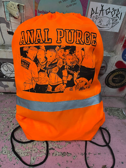 Andy Warlord x Keller Kreuzberg "Anal Purge" Stringbag Neon Orange