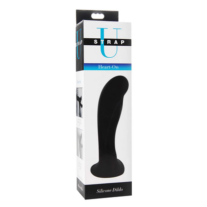Strap U "Heart On" Silicone Dildo Black